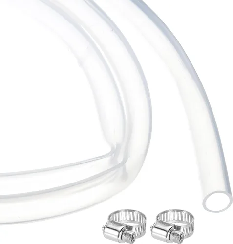 Miniatura 30 de MECCANIXITY 1 m de tubo de silicona transparente de goma de 1/4" ID 5/16" OD tubo de plástico manguera de aire flexible para elaboración de cerveza