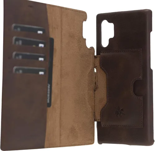 Miniatura 54 de Venito Florence - Funda de piel compatible con Samsung Galaxy S9, extra segura con bloqueo RFID, cartera desmontable para teléfono (gris decolorado)