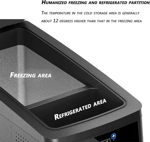 Miniatura 6 de Refrigerador portátil para automóvil, enfriador de automóvil -4.0 °F a 68.0 °F Compresor eléctrico basado en compresor 12V/24V para vehículos