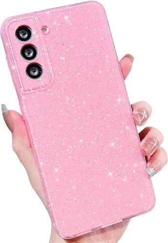 Miniatura 68 de MINSCOSE Compatible con Samsung Galaxy S22 Plus Case, Bonito Color Neón Brillante, con Purpurina Brillante Delgada Resistente a Golpes de Silicona