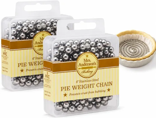 Miniatura 10 de Mrs. Anderson's Baking Pie Weights Cuentas de Gres de Cerámica Natural para Hornear a Ciegas Resistentes al Calor, Aptas para Alimentos, Fáciles