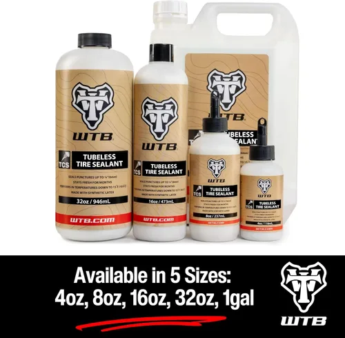 Miniatura 7 de WTB Tubeless Bike Tire Sealant (4 oz to 1 Gallon) - Quick Seal for Punctures up to 6mm - All Conditions