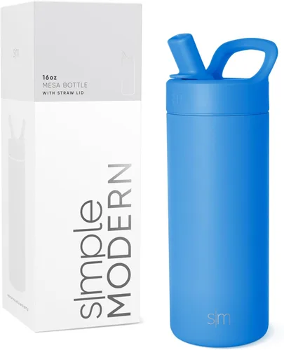 Miniatura 13 de Simple Modern Botella de agua con tapa de pajilla Termo de acero inoxidable aislado Botellas de agua reutilizables para viajes para gimnasio