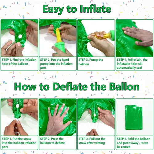 Miniatura 4 de Globos de números verde oscuro de 40 pulgadas, globos de aluminio de Mylar con helio para cumpleaños, globo número 1 para decoración de fiestas