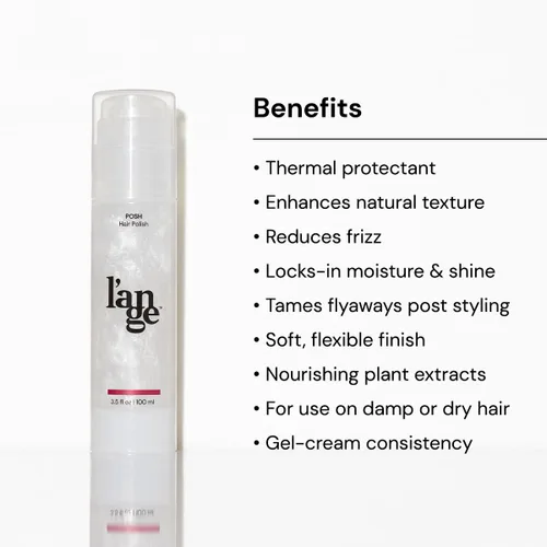 Miniatura 2 de L'ANGE HAIR Posh Hair Polish Ayuda a acondicionar, dar brillo y reducir el encrespamiento Fórmula sin parabenos enriquecida con ingredientes