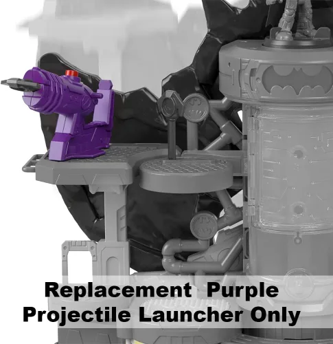 Miniatura 4 de Imaginext Pieza de repuesto DC Super-Friends Bat-Tech Batcueva - GYV24 ~ Lanzador de proyectiles púrpura de repuesto