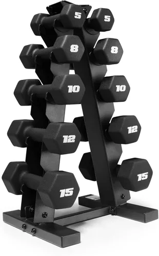 CAP Barbell Neoprene Dumbbell Weights Pairs & Sets | Black