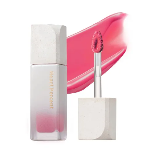 Miniatura 17 de Heart Percent Dote On Mood - Tinte puro brillante, acuoso y ligero, hidratante para labios, lápiz labial líquido de larga duración, 0.26 onzas, #01