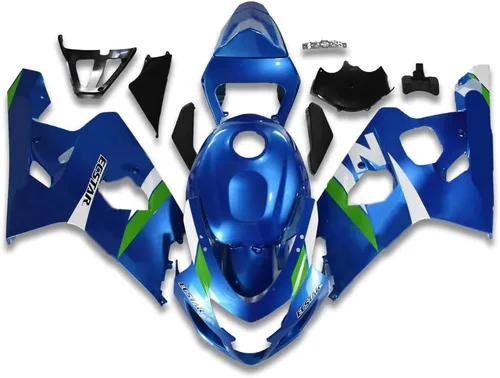 Miniatura 13 de Carenado completo de plástico blanco brillante para Suzuki 2004 2005 GSXR 600 750 inyección ABS nuevo Aftermarket Kit Kit de carrocería 04 05 10