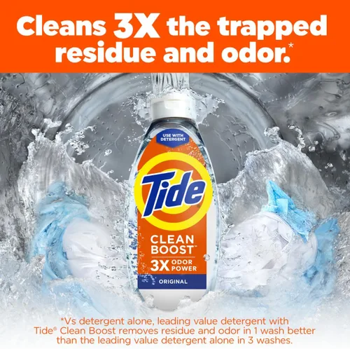 Miniatura 2 de Tide Enjuague de Tela de Limpieza Profunda con 3X Poder Contra Olores, Aroma Original, 48 oz
