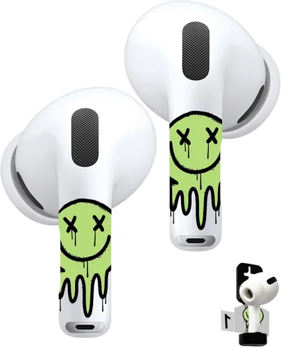 Miniatura 15 de RockMax Piel de dinosaurio brillante para AirPods, fácil de identificar, envolturas adhesivas universales para AirPods Pro 3/2/1 y Gen 1/2/3/4