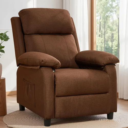 Miniatura 17 de Korser Silla reclinable, sillas de sala de estar para adultos, silla de lectura acolchada para asiento profundo con bolsillos laterales, reclinables
