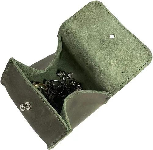 Miniatura 2 de Hide & Drink, Bolsa de joyería de cuero, mini caja de tamaño de viaje, organizador de almacenamiento de anillos y artículos preciosos, regalos
