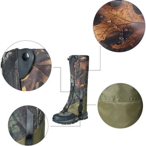 Miniatura 6 de Polainas impermeables para las piernas, polainas para botas de nieve, leggings de seguridad de protección de serpientes para senderismo, campamento