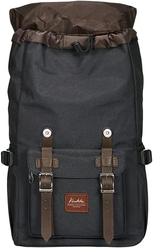 Miniatura 3 de KAUKKO Mochila de viaje para laptop, mochila al aire libre, mochila casual para 15.6 pulgadas (negro Oxford)