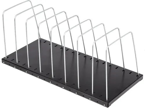 Miniatura 6 de Huron Alambre de acero ajustable vertical 8-Slot escritorio archivo archivador organizador almacenamiento
