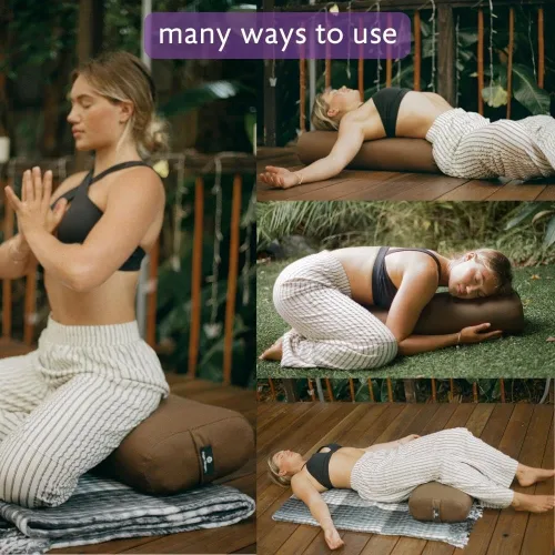 Miniatura 3 de Hugger Mugger Soporte estándar para yoga - Firme, de apoyo, hecho a mano, duradero Aguamarina