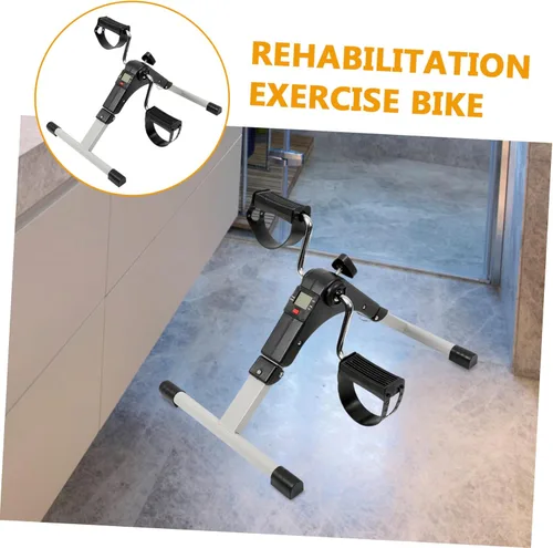 Miniatura 3 de GANAZONO Ejercitador de pedal de bicicleta estática con engranajes, práctica máquina de rehabilitación para piernas, brazos para personas mayores