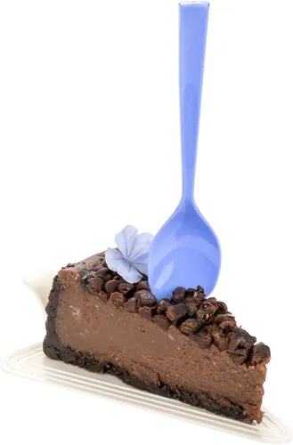 Miniatura 14 de Restaurantware Cucharas de postre de 4.5 x 1 pulgada, 100 cucharas desechables de degustación, asas resistentes, cucharas de plástico amarillo bebé