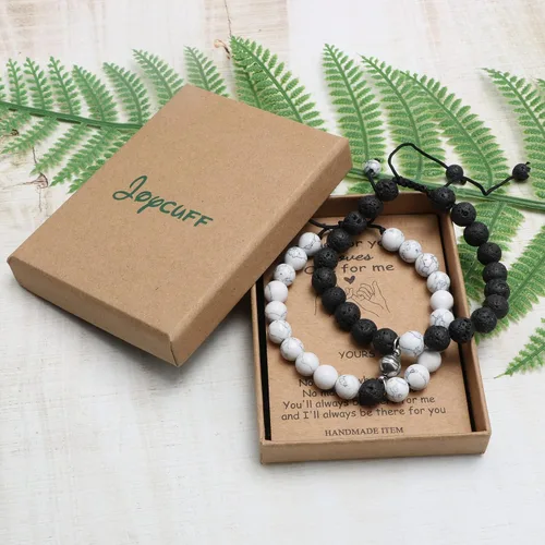 Miniatura 5 de Pulseras magnéticas a juego para parejas, hombres, mujeres, para él, para ella, novio o novia, pulseras de conexión amorosa, regalos para el Día