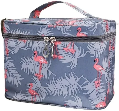 Bolsa De Maquillaje Portátil Impermeable Para Mujer, Organizador De Artículos De Tocador De Alta Capacidad, Estuches De Cosméticos De