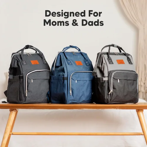Miniatura 8 de Mochila para Pañales de KeaBabies - Gran Mochila para Bebés, para Niños y Niñas, Mochila de Pañales Impermeable de Gran Capacidad con Funciones Azul