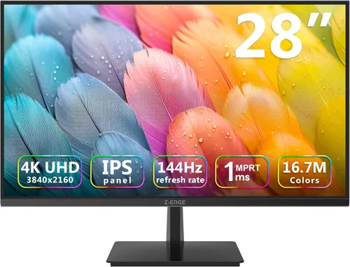 Miniatura 10 de Monitor de 24 pulgadas, monitor de computadora Z-Edge, Full HD 1920 x 1080p IPS 100Hz Monitor de PC con HDMI, VGA, sin marco, pantalla antirreflejos