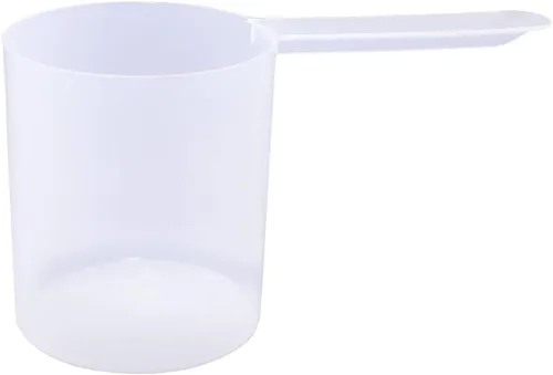 Miniatura 13 de Conjunto de 5 cucharas medidoras de plástico, 6 cucharadas (90 cc 3/8 taza 3 oz. 90 mL) con mango largo para polvos, gránulos, café, comida