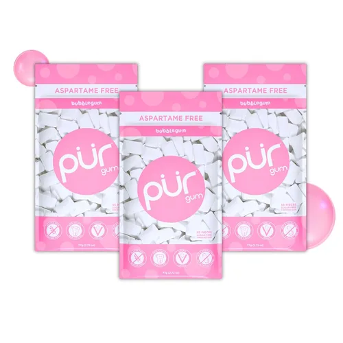 Miniatura 22 de PUR Gum Chicle sin Aspartamo 100% Xilitol Chicle con sabor natural a canela, 55 piezas (paquete de 1)