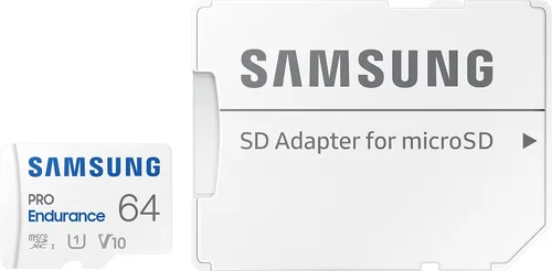 Miniatura 6 de Samsung PRO Endurance 64GB microSDXC UHS-I U1 100MB/s Tarjeta de memoria de monitoreo de video con adaptador (MB-MJ64KA)