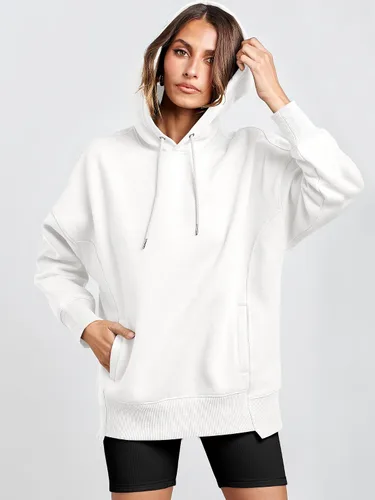 Miniatura 4 de ANRABESS Sudaderas con capucha de gran tamaño para mujer, sudadera de forro polar 2024, trajes de moda para adolescentes y niñas