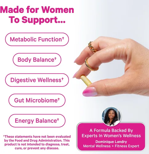 Miniatura 3 de Pink Stork Berberina 500 mg - Activador metabólico diario AMPK - 500 mg de metabolismo + apoyo para la salud intestinal para mujeres - probado por