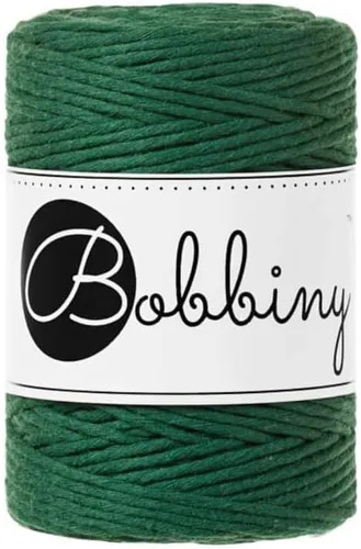 Miniatura 30 de Bobbiny Cordón de macramé de una sola capa para bebé de 0.069 pulgadas (100% algodón reciclado)