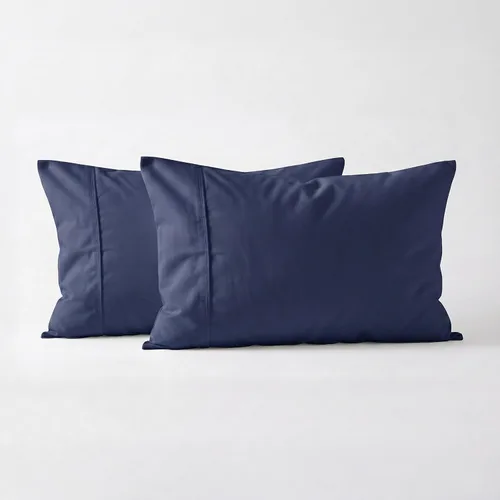 Miniatura 11 de Juego de 4 fundas de almohada tamaño King, color gris oscuro, fundas de almohada egipcias de una sola capa de fibra larga 100% algodón, tejido