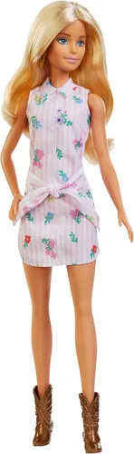 Miniatura 8 de Barbie Extra Minis Doll #3 (14 cm) con traje de moda de 2 piezas con emojis, con soporte para muñeca y accesorios que incluyen gafas de sol y bolso