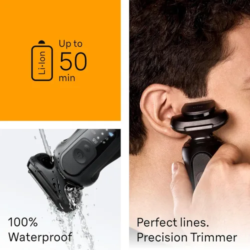 Miniatura 3 de Braun Series 5 - Afeitadora eléctrica para hombres, maquinilla de afeitar de lámina húmeda y seca, accesorio de recortadora de precisión, accesorio