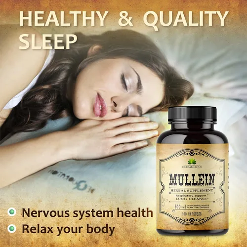 Miniatura 3 de HERBALICIOUS Extracto de hoja de gordolobo para pulmones - Desintoxicación pulmonar para fumadores y apoyo respiratorio - Suplemento herbario