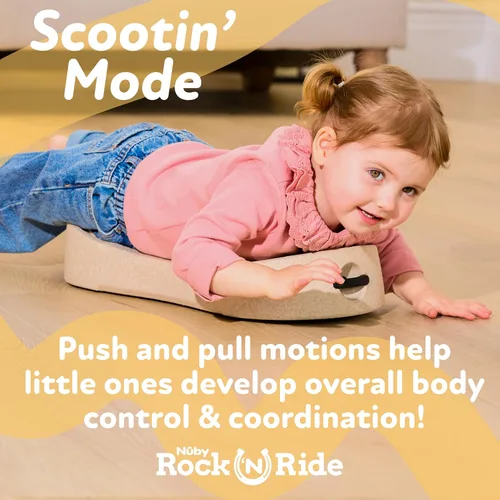 Miniatura 5 de Nuby Rock 'N Ride Caballo Mecedor para Niños - Juguete para Montar, Mecerse y Deslizarse para Juego Interior y Exterior - Juguete de Desarrollo
