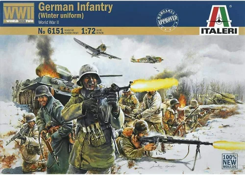 Italeri 510006151-1:72 Conjunto de figuras de infantería alemana (invierno)
