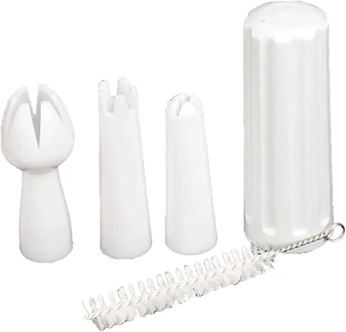 Piezas de repuesto para dispensador de crema batida | Fabricante de postres 3 consejos de decoración | Gourmet Whip Culinary Soporte de cargador de
