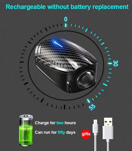 Miniatura 5 de Lámpara de proyector LED recargable para puerta de coche, 2