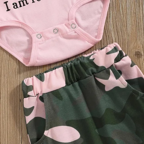Miniatura 13 de Sejardin Ropa de verano para bebé y niña, recién nacida, manga corta, con letras, mameluco elástico con diadema