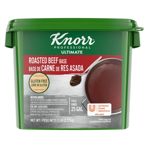 Knorr Professional Ultimate Base de Carne en Pasta Sin Gluten, Sin Sabores Artificiales ni Conservantes, Sin MSG Añadido, Colores de Fuentes