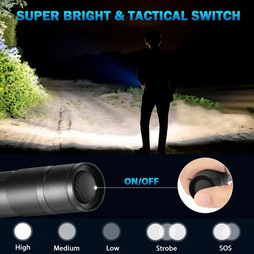 Miniatura 2 de Paquete de 6 pequeñas linternas UV de luz negra, linternas de luz UV de 395 nm, linterna LED portátil de luz negra, mini detector de luces negras