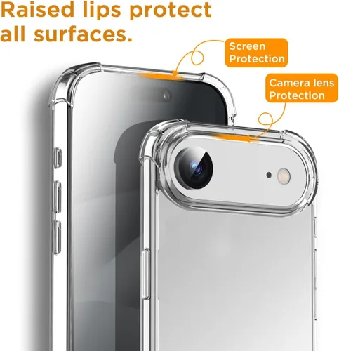 Miniatura 53 de AICase Funda protectora para iPhone 16 compatible con iPhone 16, delgada, ligera, transparente [no amarillenta] Diseño vibrante