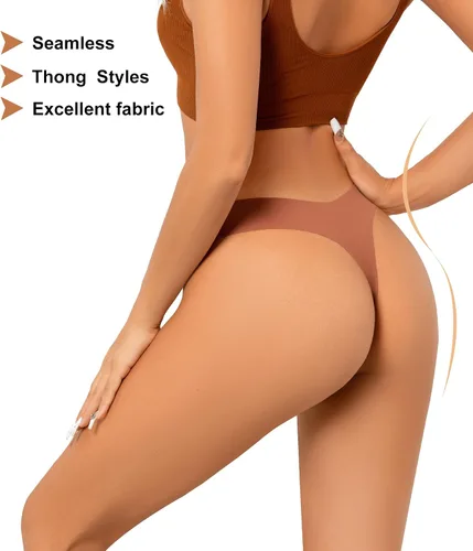 Miniatura 3 de ULTREAGLE Bragas sin costuras para mujer, cómodas, transpirables, paquete de 6