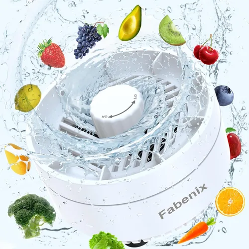 Miniatura 8 de Máquina de limpieza de frutas y verduras, purificador de alimentos inalámbrico USB, dispositivo limpiador para lavar frutas, arroz, carne y vajilla