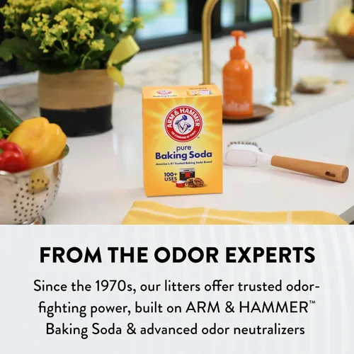 Miniatura 8 de ARM & HAMMER Hardball Arena Ligera de Platino Multi-Gato Aglomerante para Gatos Control de Olores, Fácil Recogida Sin Desorden, Aroma Flor