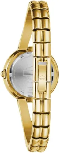 Miniatura 4 de Reloj Harley-Davidson 77P100 con logotipo de BS en tono dorado y acero inoxidable para mujer
