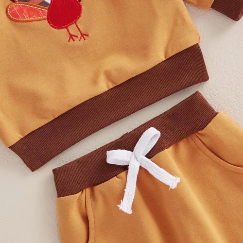 Miniatura 12 de BemeyourBBs Conjunto divertido de sudadera y pantalones de manga larga con letras divertidas para bebé niño y niño